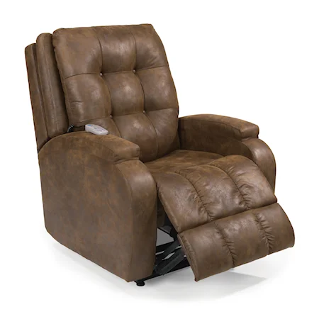 Orion Infinite-Position Lift Recliner with Visco Gel Cushion and Lay-Flat